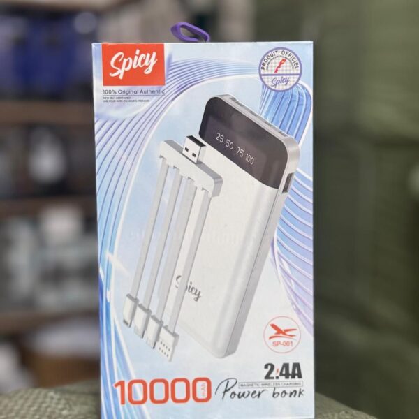 باور بنك Spicy سعة 10000mAh مع شاشة عرض رقمية